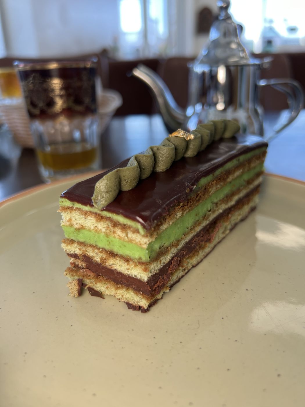 Layered opera cake
